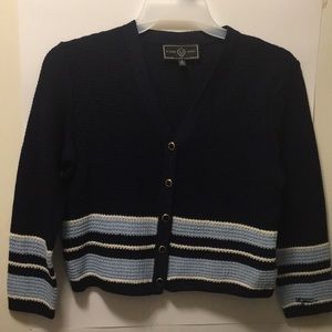 St John Sport by Marie Gray Button Down Sweater